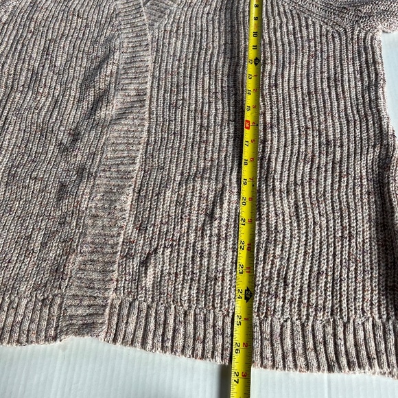 Retrology Plus Sz 2X Knit Pink Cardigan Sweater Open Stretch Drop Shoulders - Picture 5 of 8